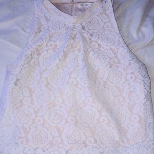 Cute Lace Collard Tank